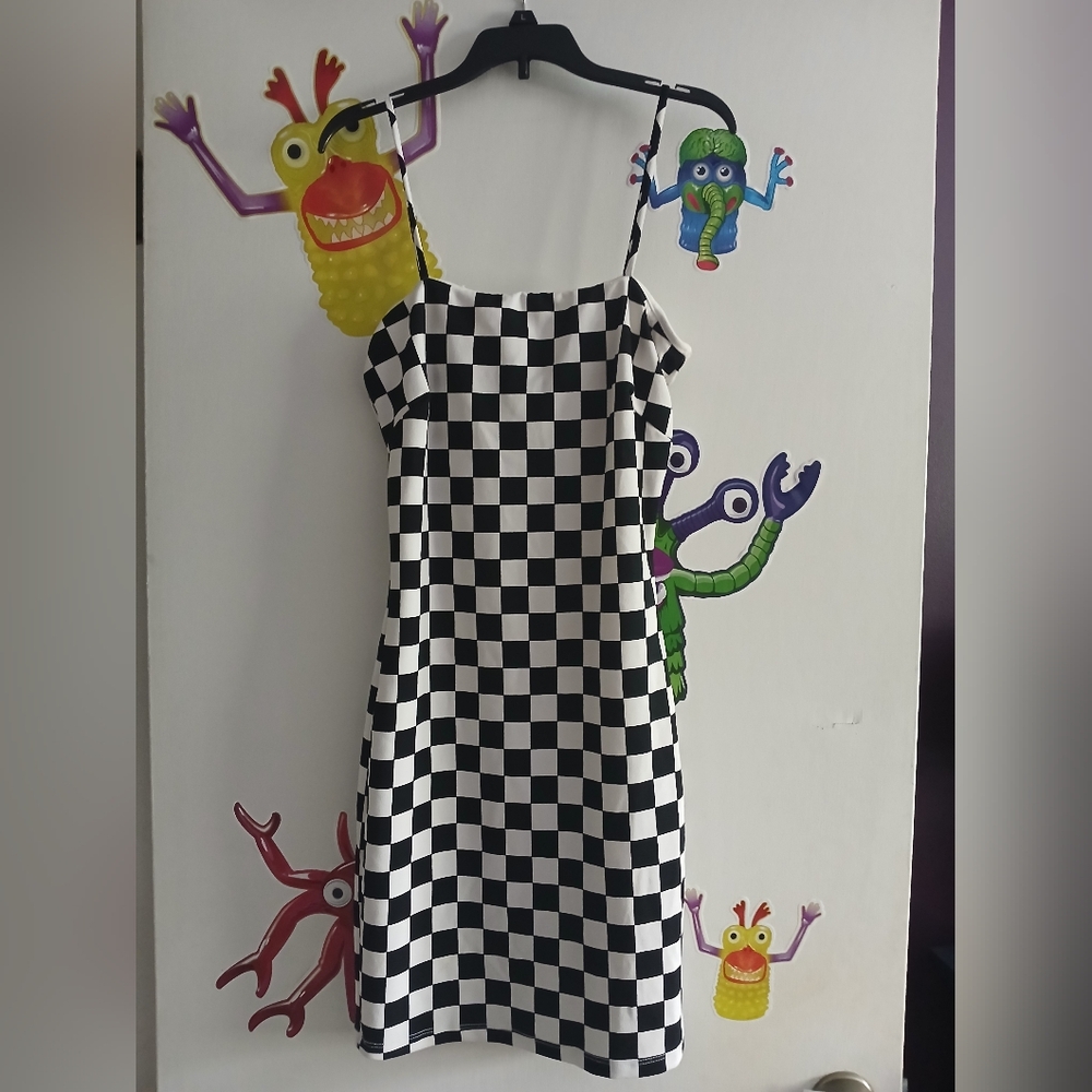 Checkered Mini Dress